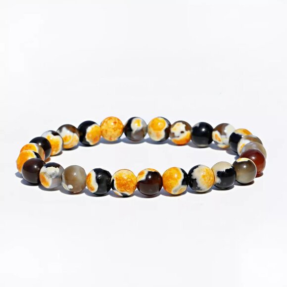 Natural 8MM Lake Blue Gemstone Bracelet Men Women Healing Stone Chakra Jewelry - Picture 2 of 16